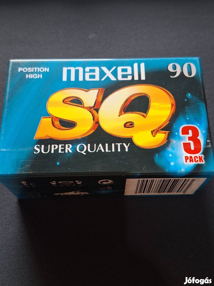 Maxell SQ Chrome 90 bontatlan kazetta 3 db