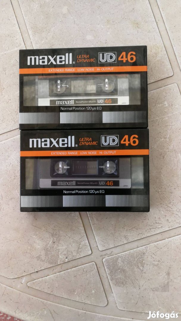 Maxell UD-46 2db egyben,Japán piacos kazetta!