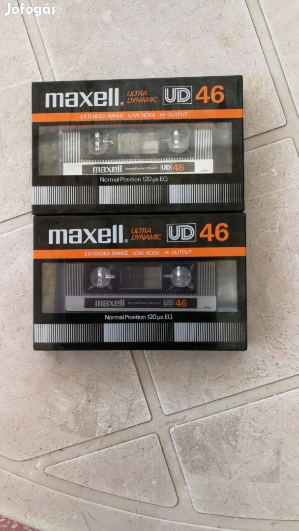 Maxell UD-46 2db egyben,Japán piacos kazetta!