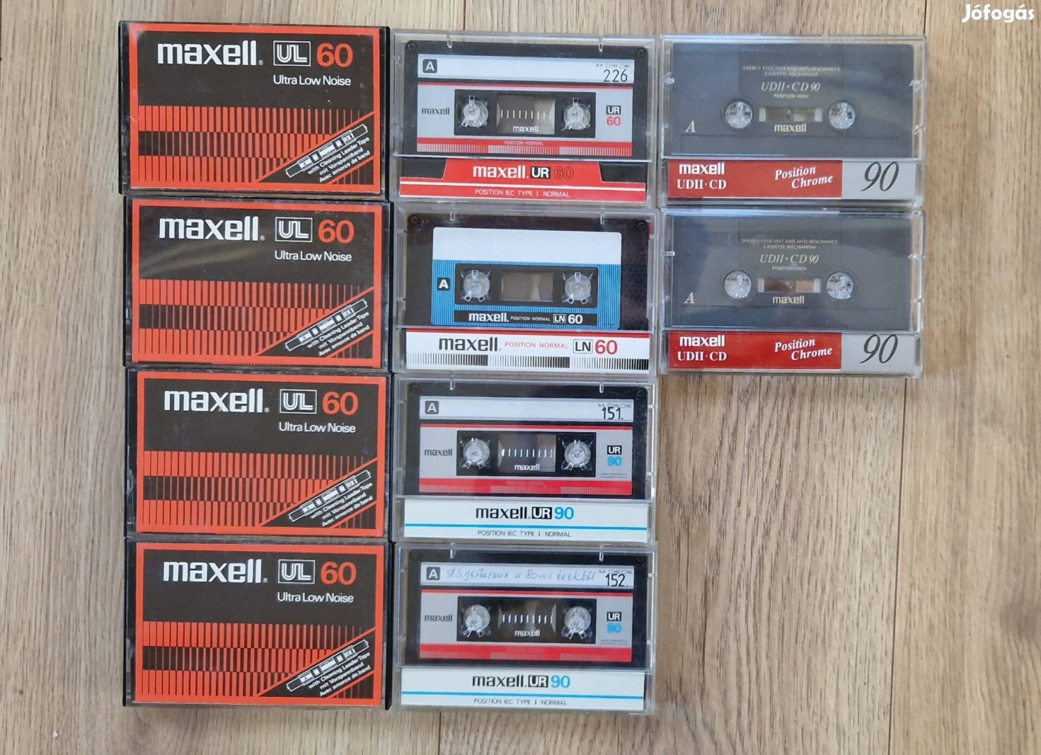 Maxell UL,LN, UR, Udii-CD kazetták 10db