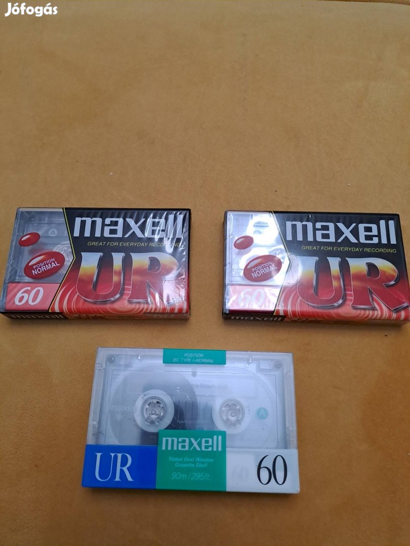 Maxell UR60 audiókazetták, bontatlan 