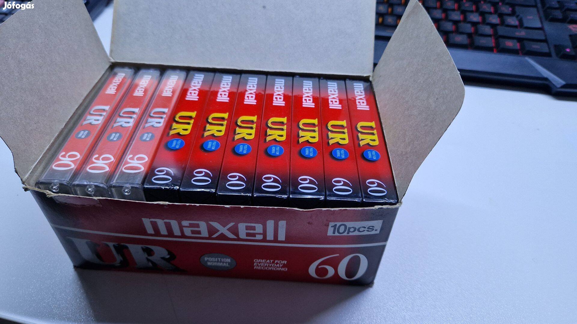 Maxell UR 60 bontatlan kazetta 7db + 3 bontott kartonban