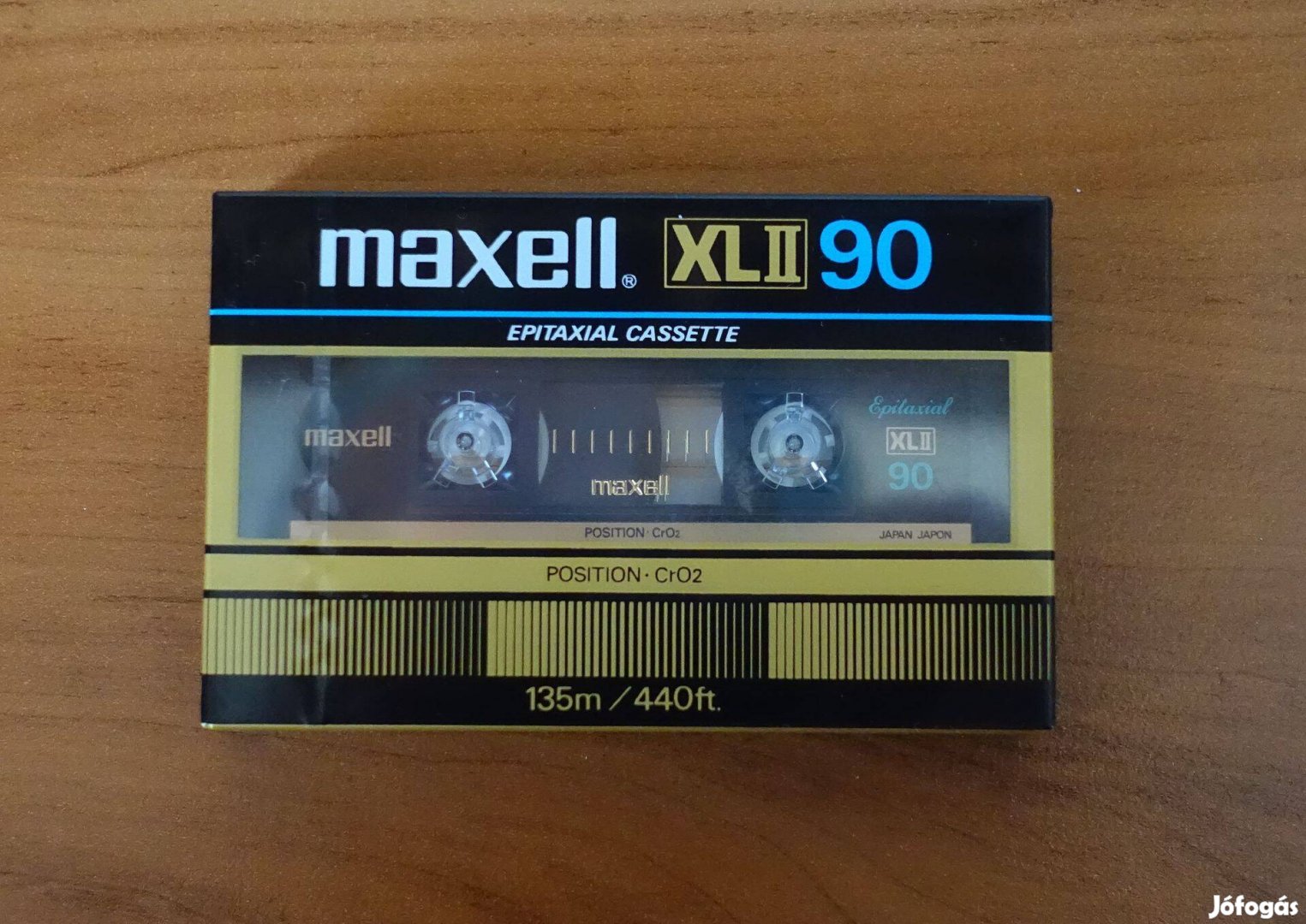 Maxell XL2 90 fekete bontatlan krómos kazetta 1984 deck