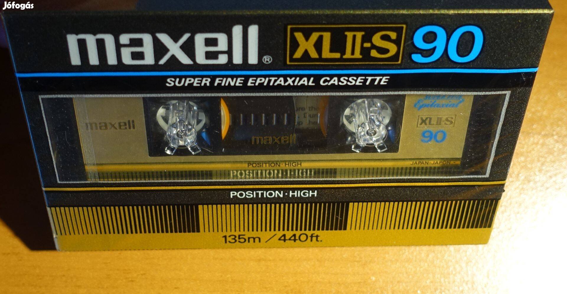 Maxell XL2 S 90 bontatlan krómos kazetta 1984 deck