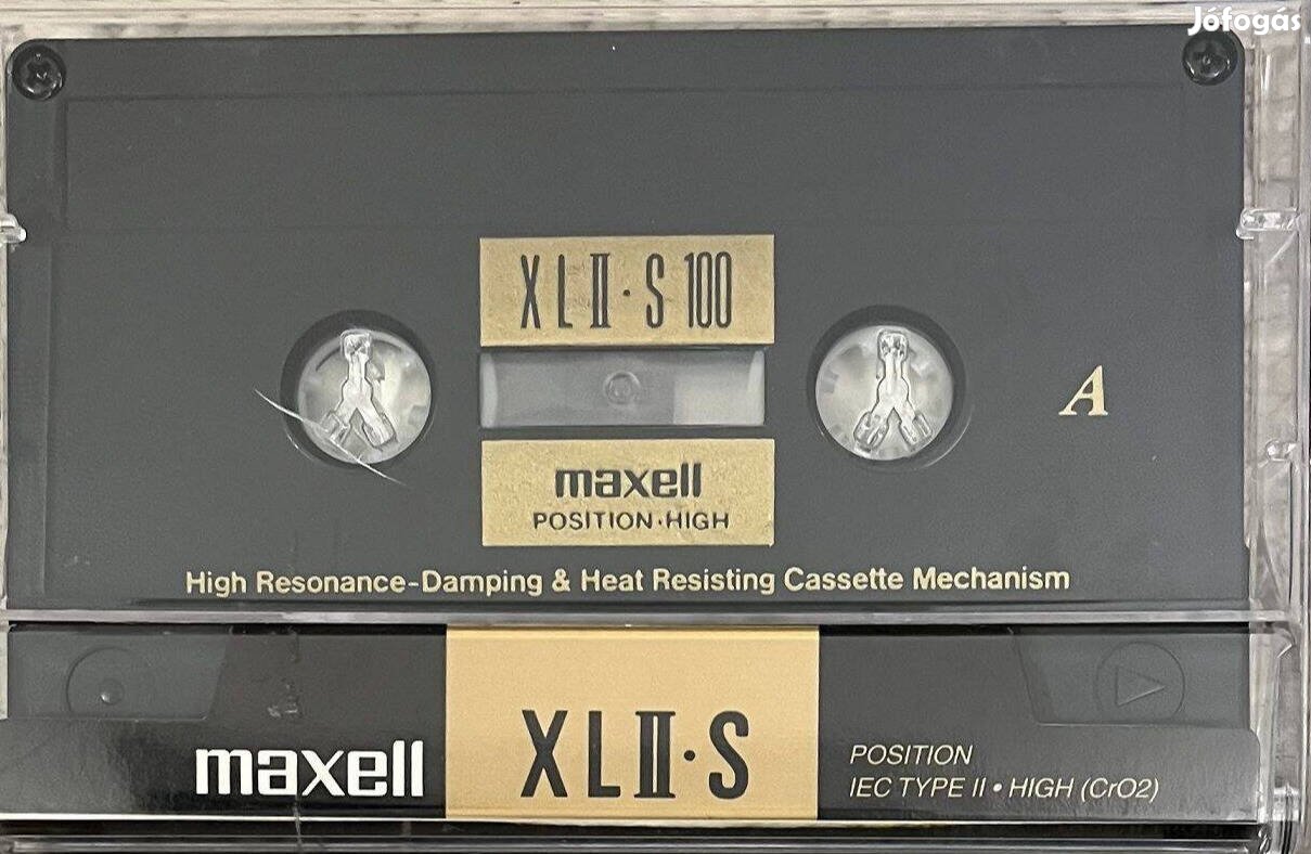 Maxell XLII-S 100 vadonatúj, bontott kazetta Black Magnetite!