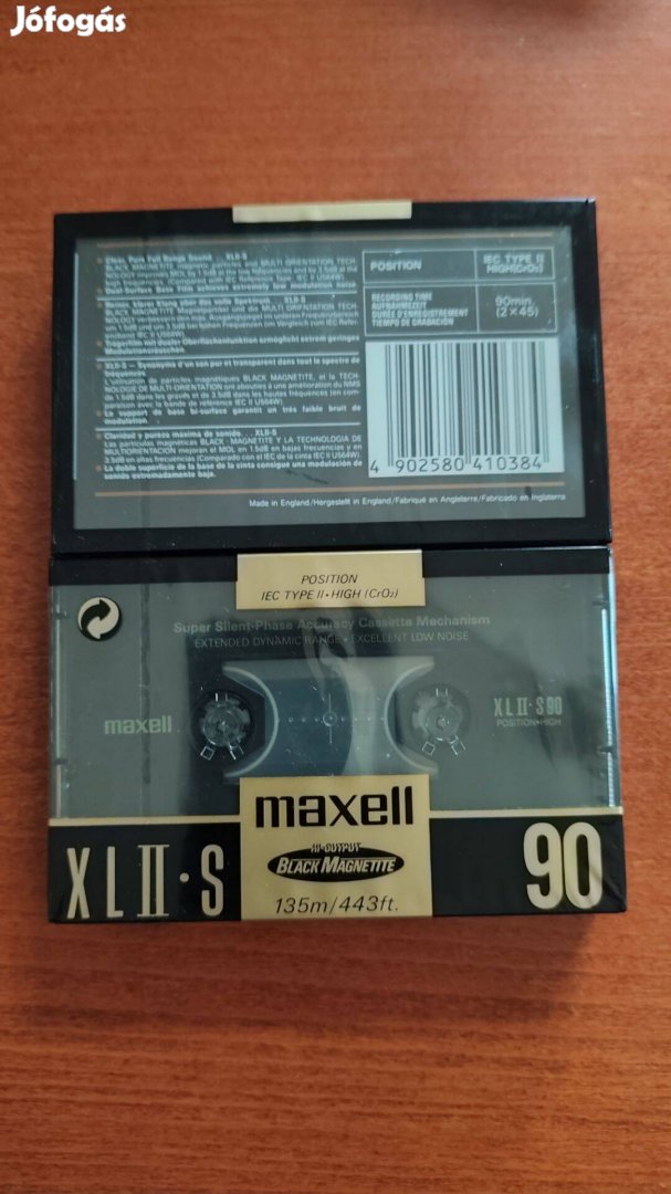 Maxell XL II-S 90 magnó kazetta