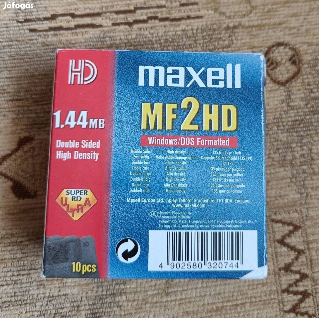 Maxell floppy lemez 1.44 Mb 7 db.