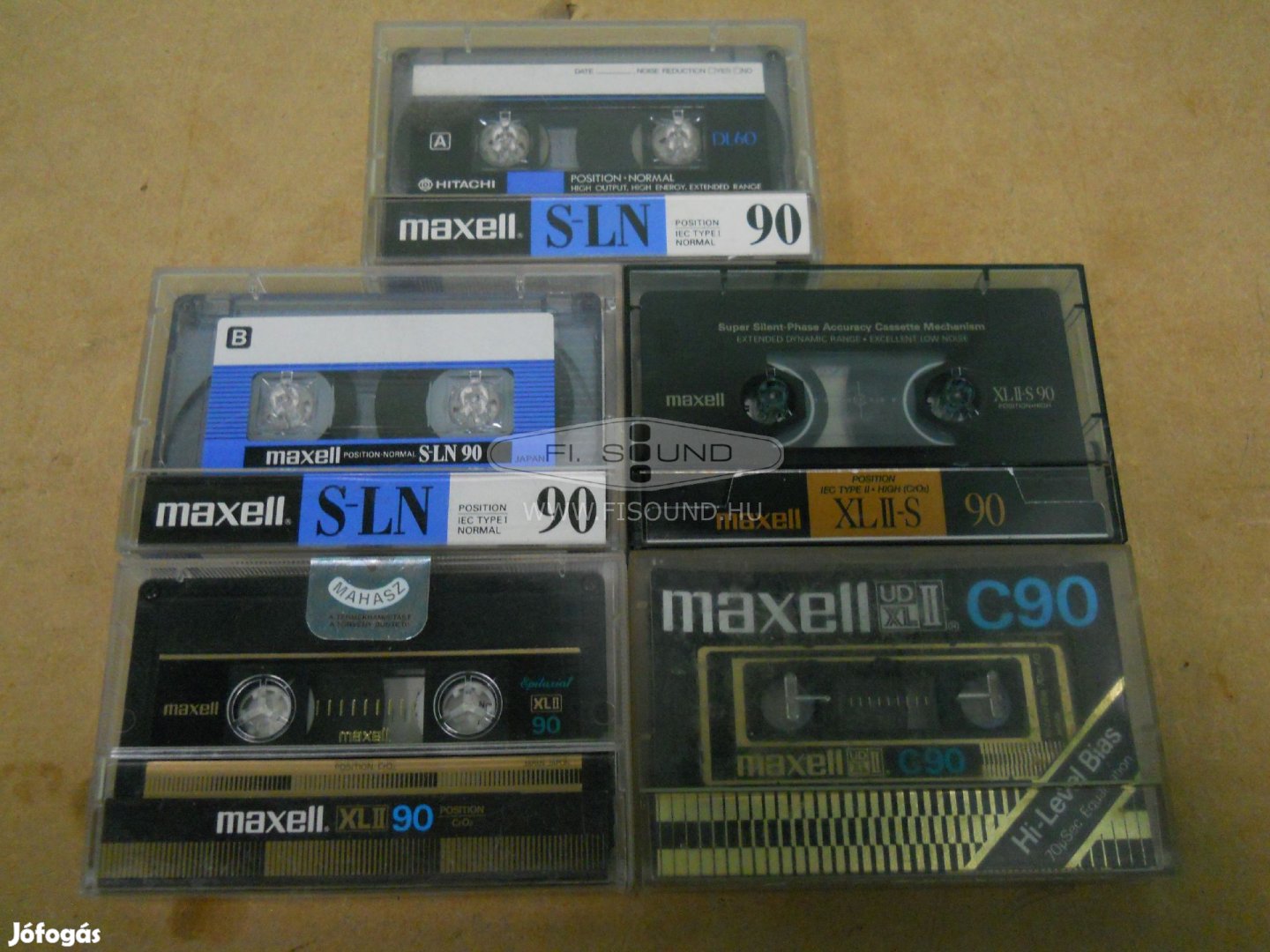 Maxell kazetták vegyesen 5db