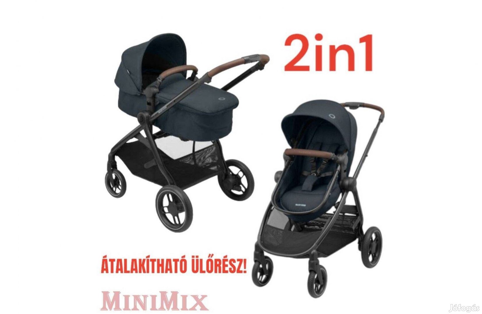 Maxi-Cosi Zelia 3 Essenential Graphite multifunkciós 2in1 babakocsi