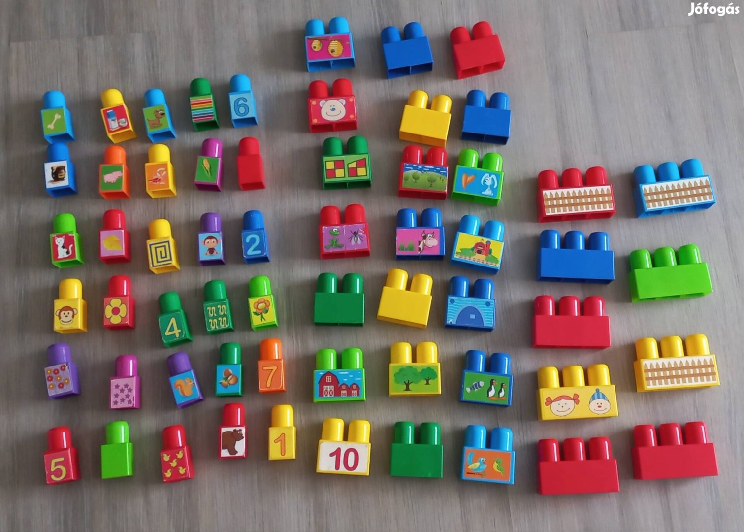 Maxi blocks építő játék kirakó fejlesztő 60 darab darabos 