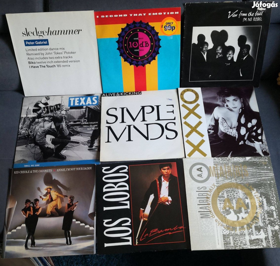 Maxi lemezek 12" vinyl bakelit diszkó