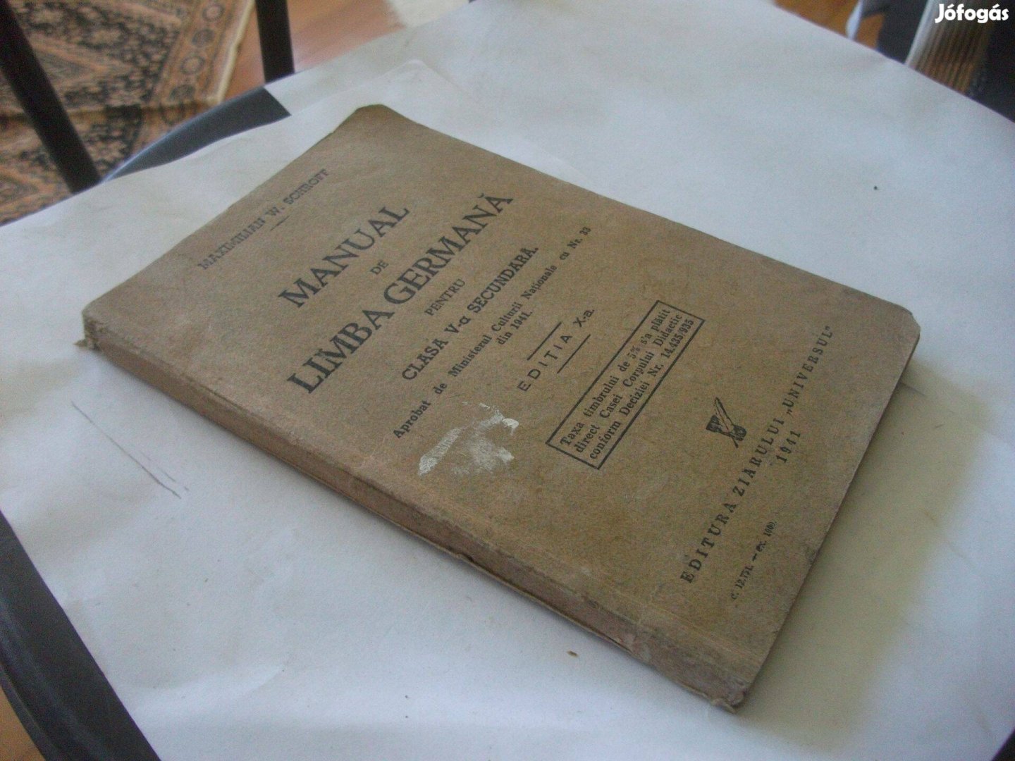 Maximilian W. Schroff - Német nyelvkönyv románul 1941 - Manual de lim