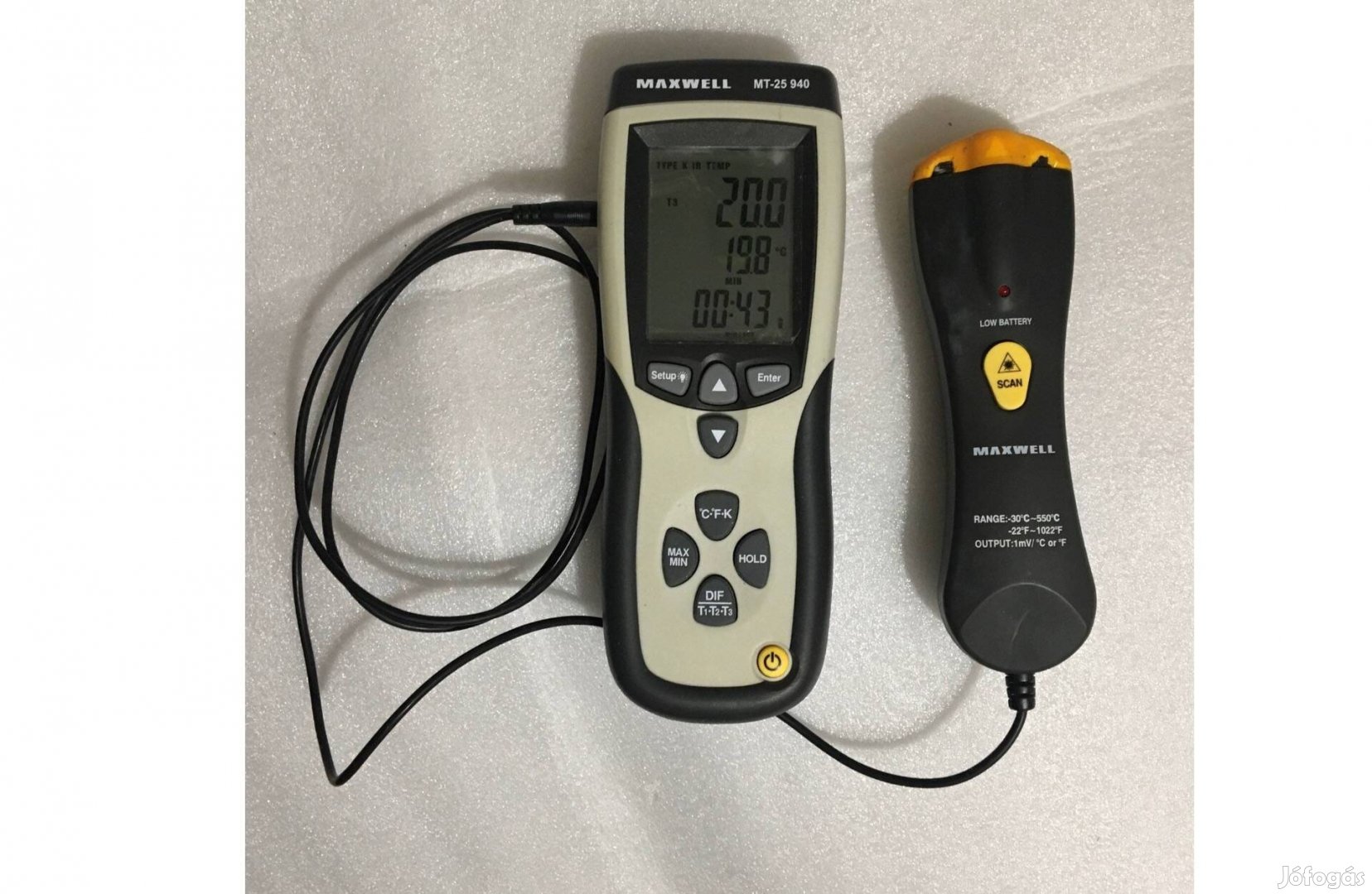Maxwell 25940 K-típusú és digitális infravörös hőmérő termométer