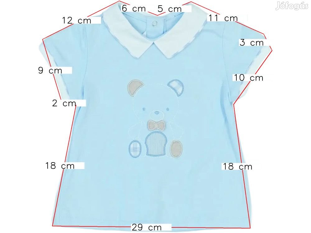 Mayoral Új (címkés) Fiú Galléros póló (Méret: 80)