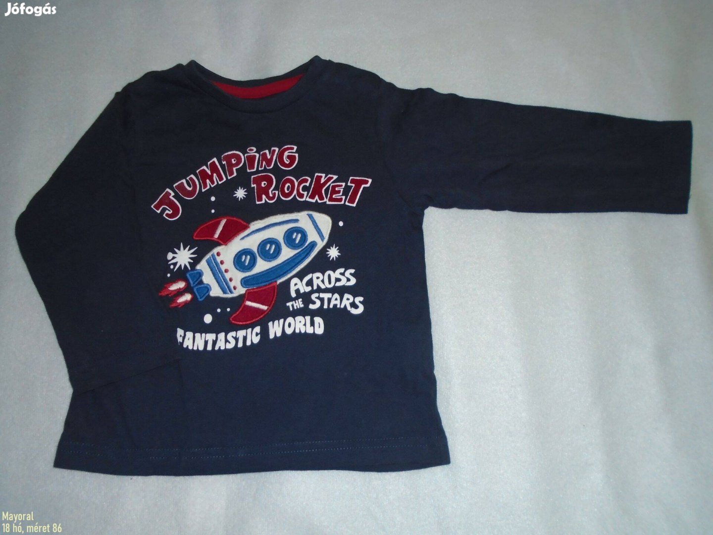Mayoral űrhajó mintás hosszú ujjú felső 18 hó méret 86
