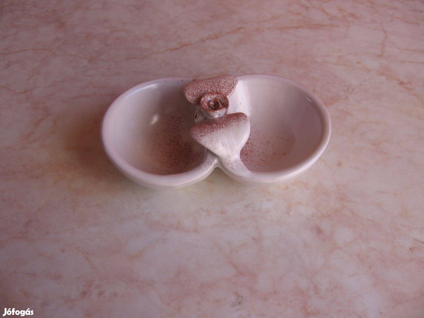 Mázas kerámia sótartó, új