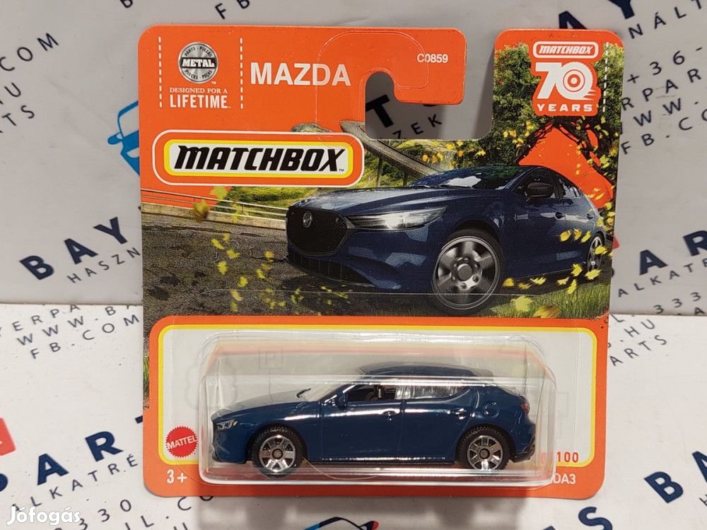 Mazda3 Mazda 3 (2019) - 2023 50/100 - bliszteres -  Matchbox - 1:64