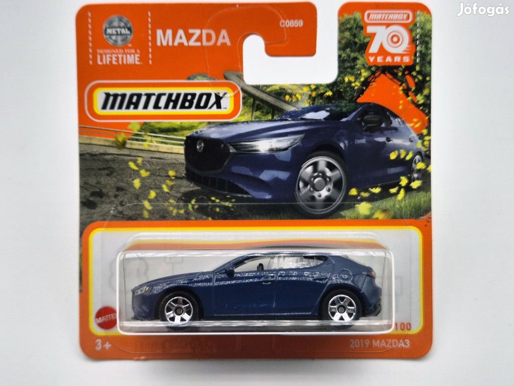 Mazda3 Mazda 3 (2019) - 2023 50/100 - bliszteres -  Matchbox - 1:64