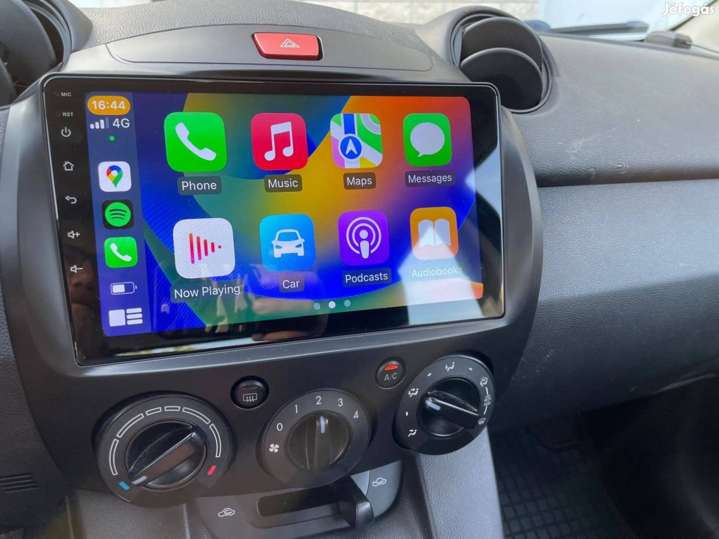 Mazda 2 Android Rádió Multimédia Navigáció Fejegyég 9" Kijelző Carplay