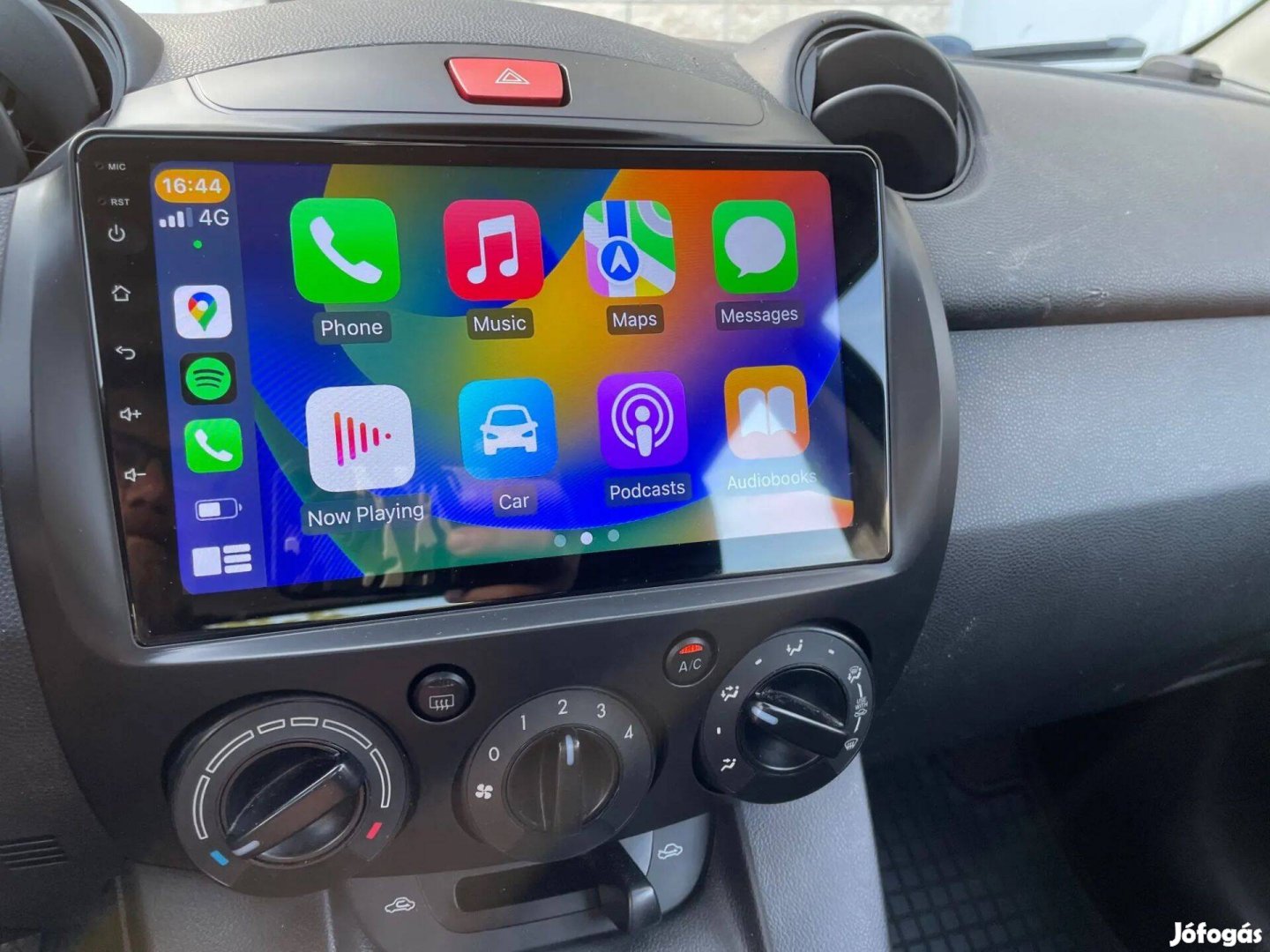 Mazda 2 Android Rádió Multimédia Navigáció Fejegyég 9" Kijelző Carplay