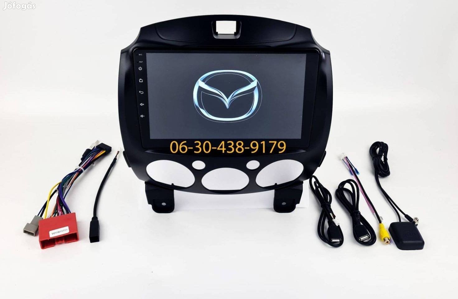 Mazda 2 Android autórádió fejegység gyári helyre 1-4GB Carplay