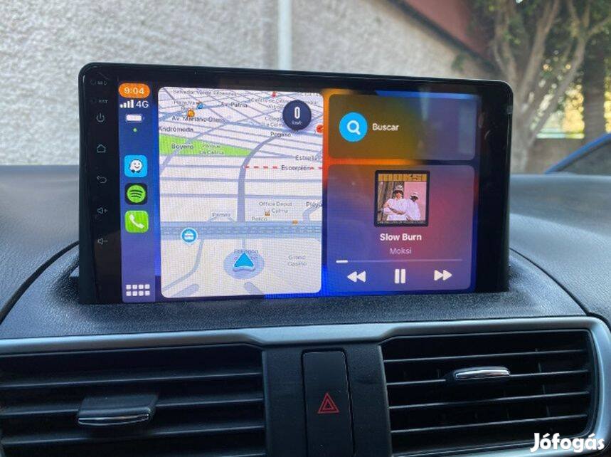 Mazda 3 2013-2018 Carplay Multimédia GPS Rádió Tolatókamerával