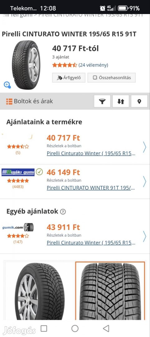 Mazda 3 BL  Téli Gumi + Alufelni 