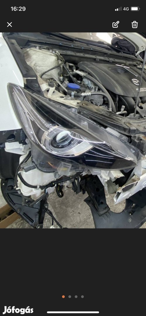 Mazda 3 BM jobb első full led lámpa bhr251030