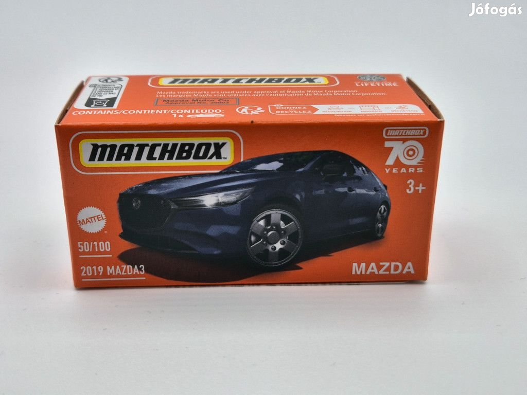 Mazda 3 (2019) - 50/100 - Matchbox - 1:64