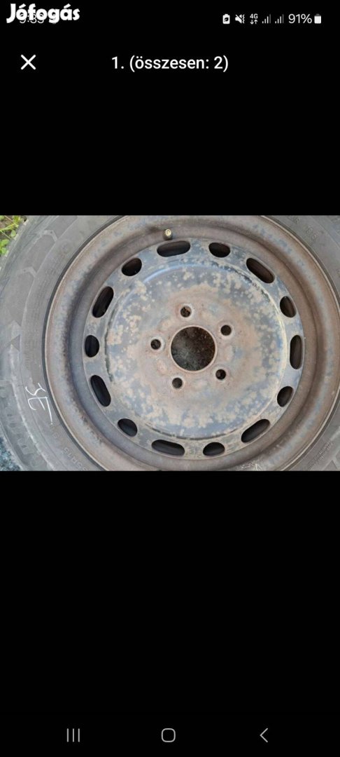 Mazda 3 lemezfelni 5×114,3 R15 gumi nélküli
