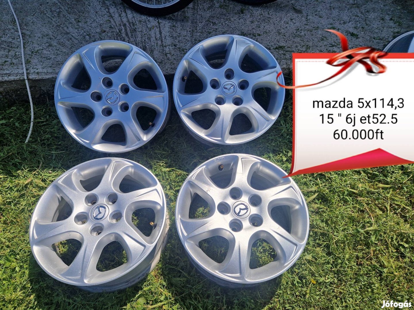 Mazda 5x114,3 15 col alufelni szett 