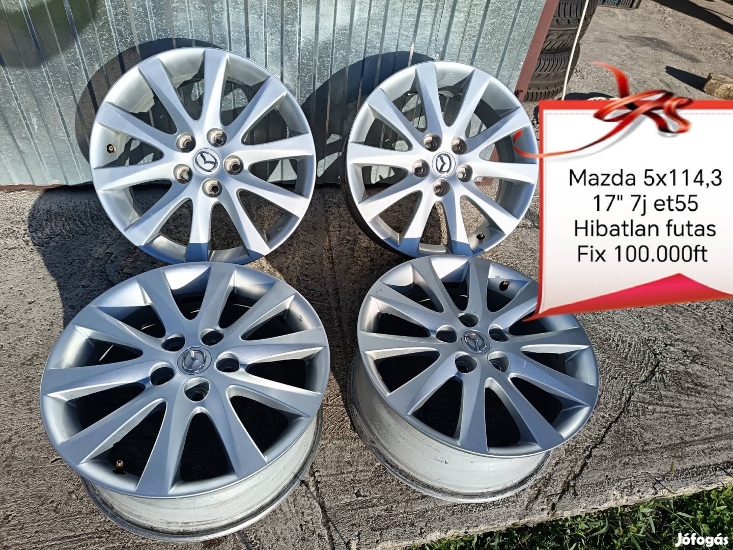 Mazda 5x114,3 17 col alufelni szett 