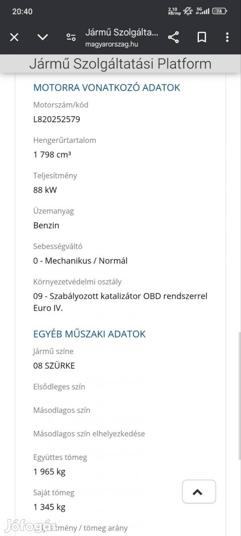 Mazda 6 1.8 benzin Orosháza