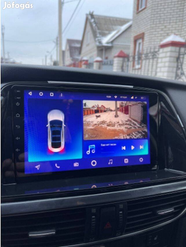 Mazda 6 Carplay Multimédia Android GPS Rádió Tolatókamerával