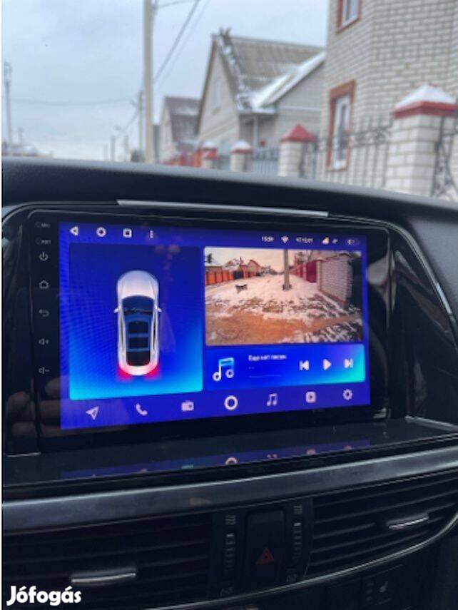 Mazda 6 Carplay Multimédia Android GPS Rádió Tolatókamerával