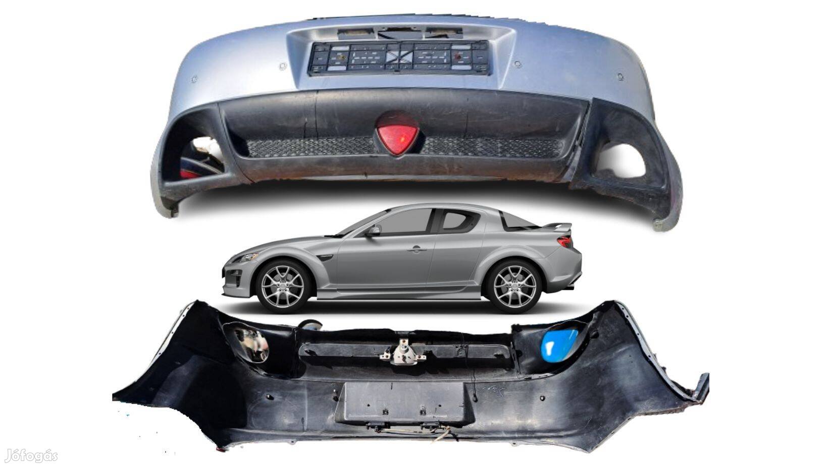 Mazda RX-8 SE hátsó lökhárító komplett (2003-12) cikkszám F15150221