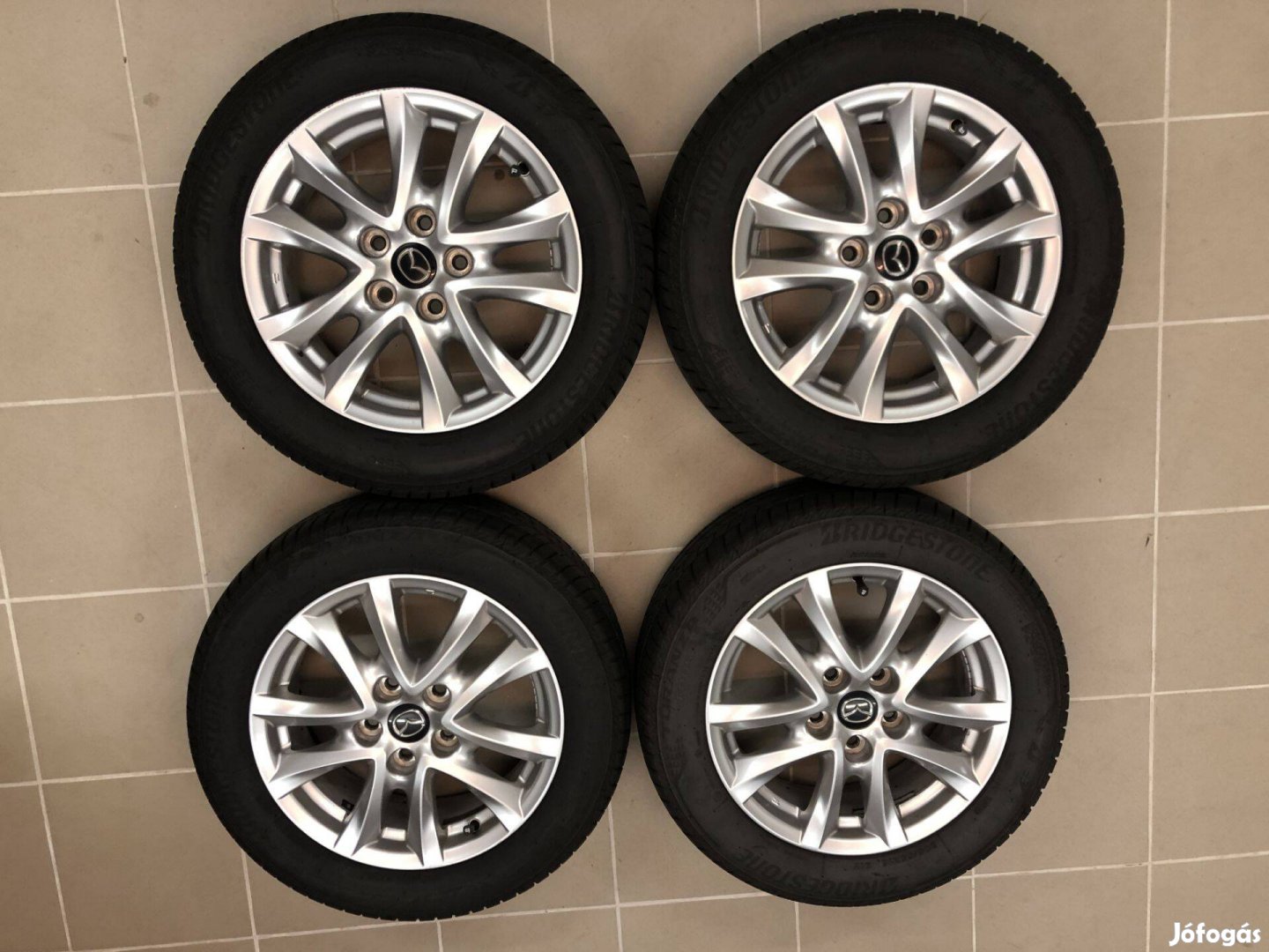 Mazda alufelni szett 5x114,3 Új Brindgestone Turanza gumikkal