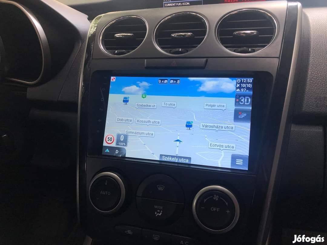 Mazda cx7 Multimédia Carplay Android GPS Rádió Tolatókamerával