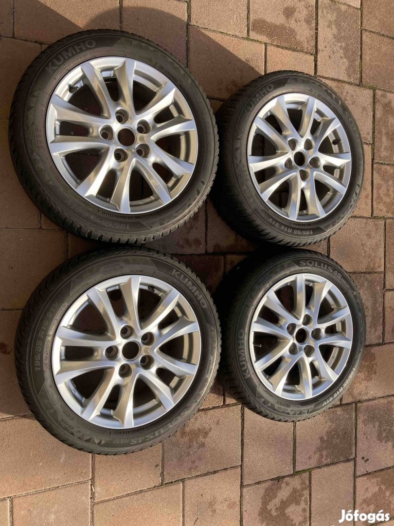 Mazda gyári alufelni 16coll gumikkal