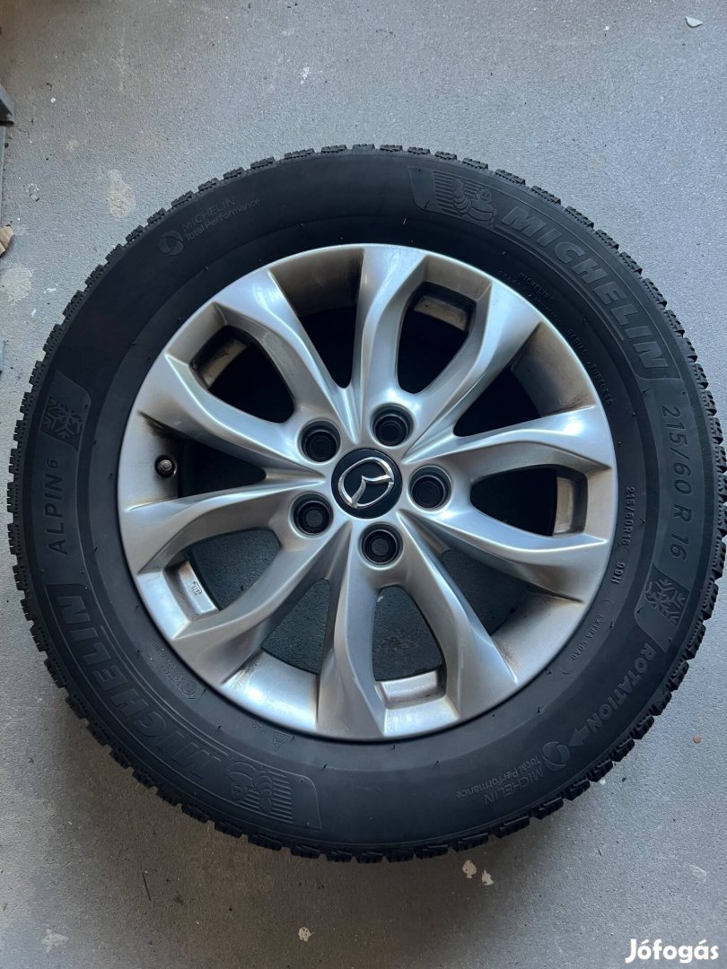 Mazda téligumi felnivel használt jó állapotban Michelin 215x60x16