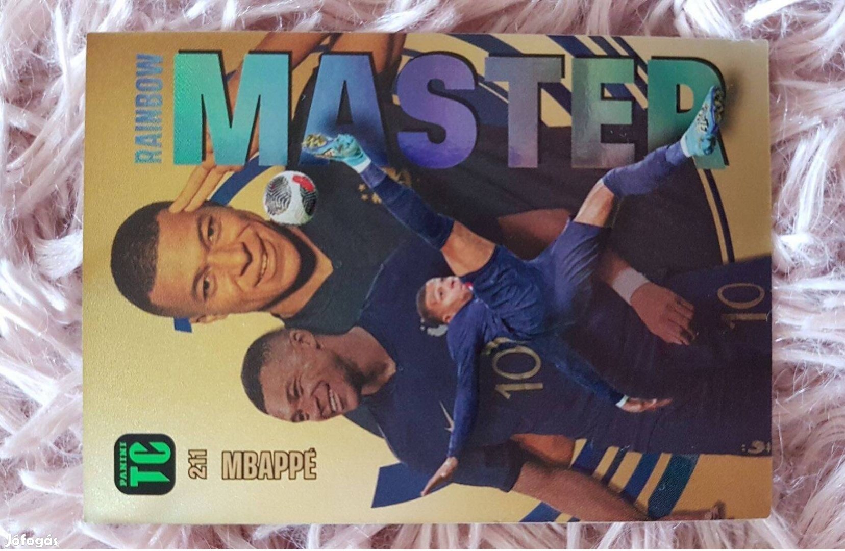 Mbappé Panini Top Class focis kártya Rainbow Master kartya