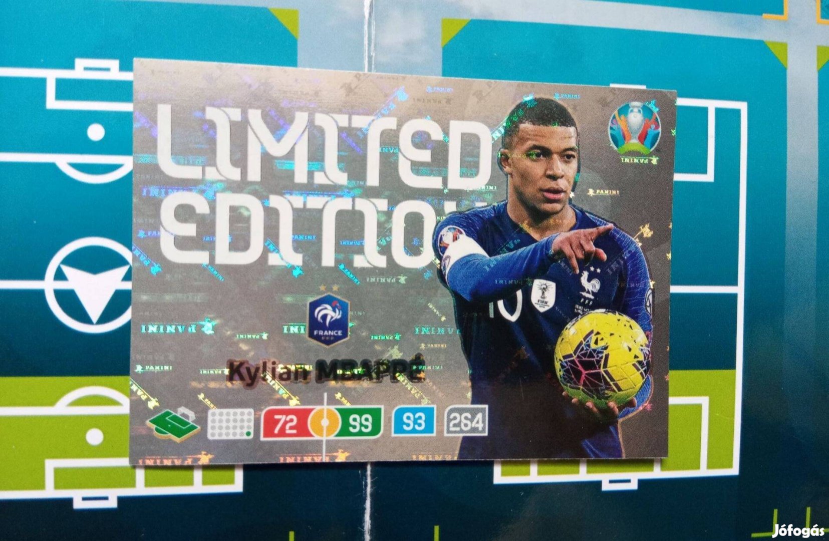 Mbappé (Franciaország) UEFA Euro 2020 Adrenalyn Limited kártya