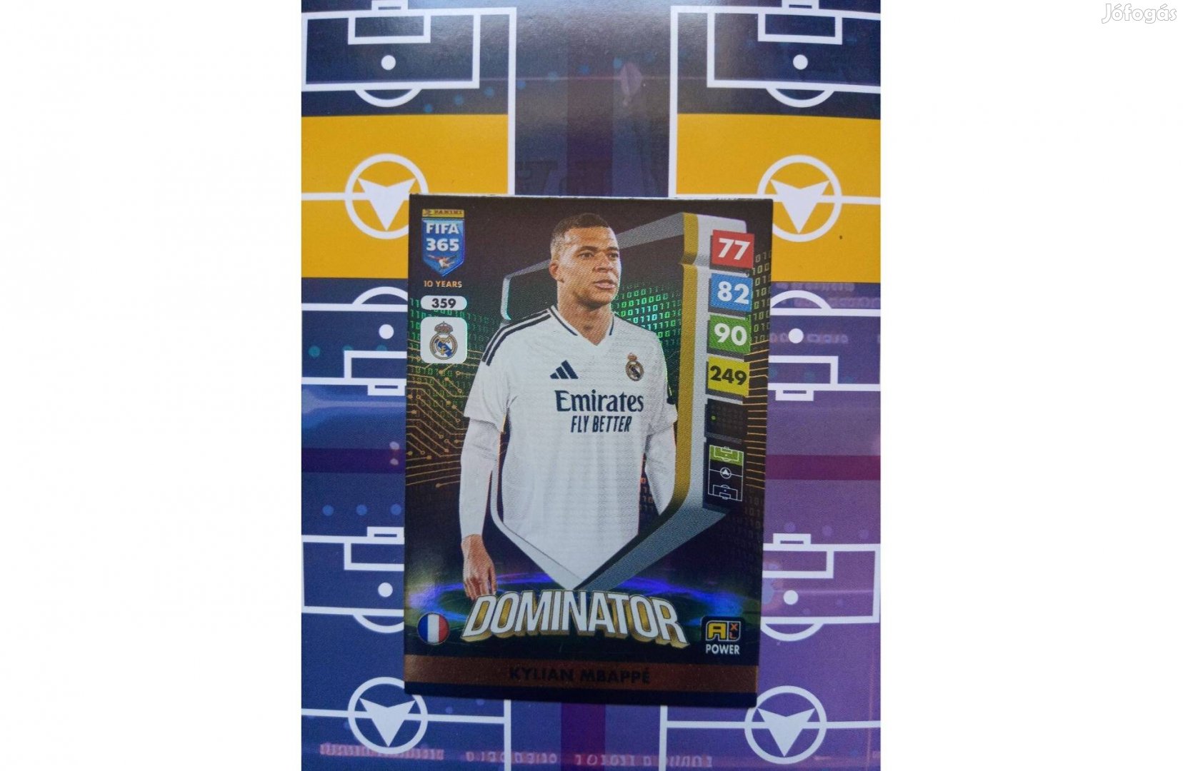 Mbappé (Real Madrid CF) Panini Fifa 365 2025 Dominator kártya