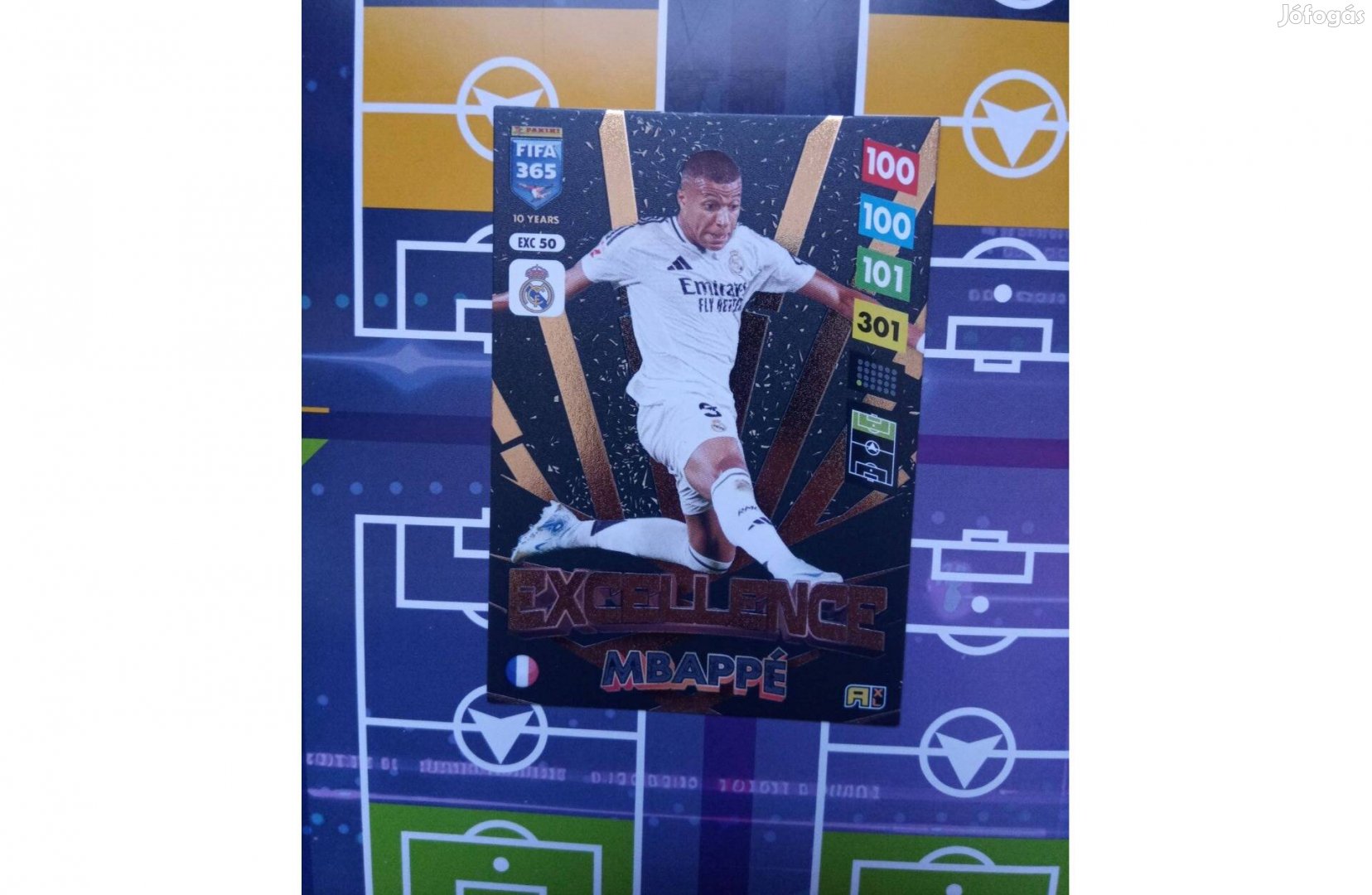 Mbappé (Real Madrid) Panini Fifa 365 2025 Top Master focis kártya