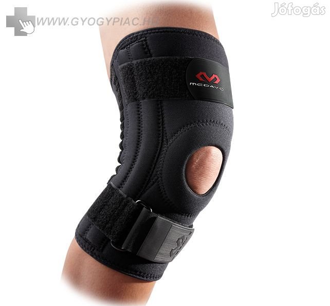 McDavid 421 térdrögzítő oldalszalag és patella támasszal, neoprén, ki
