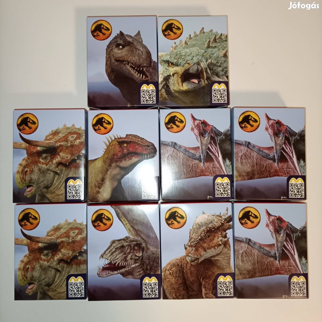 McDonalds happy meal jurassic world dinoszaurusz dínó