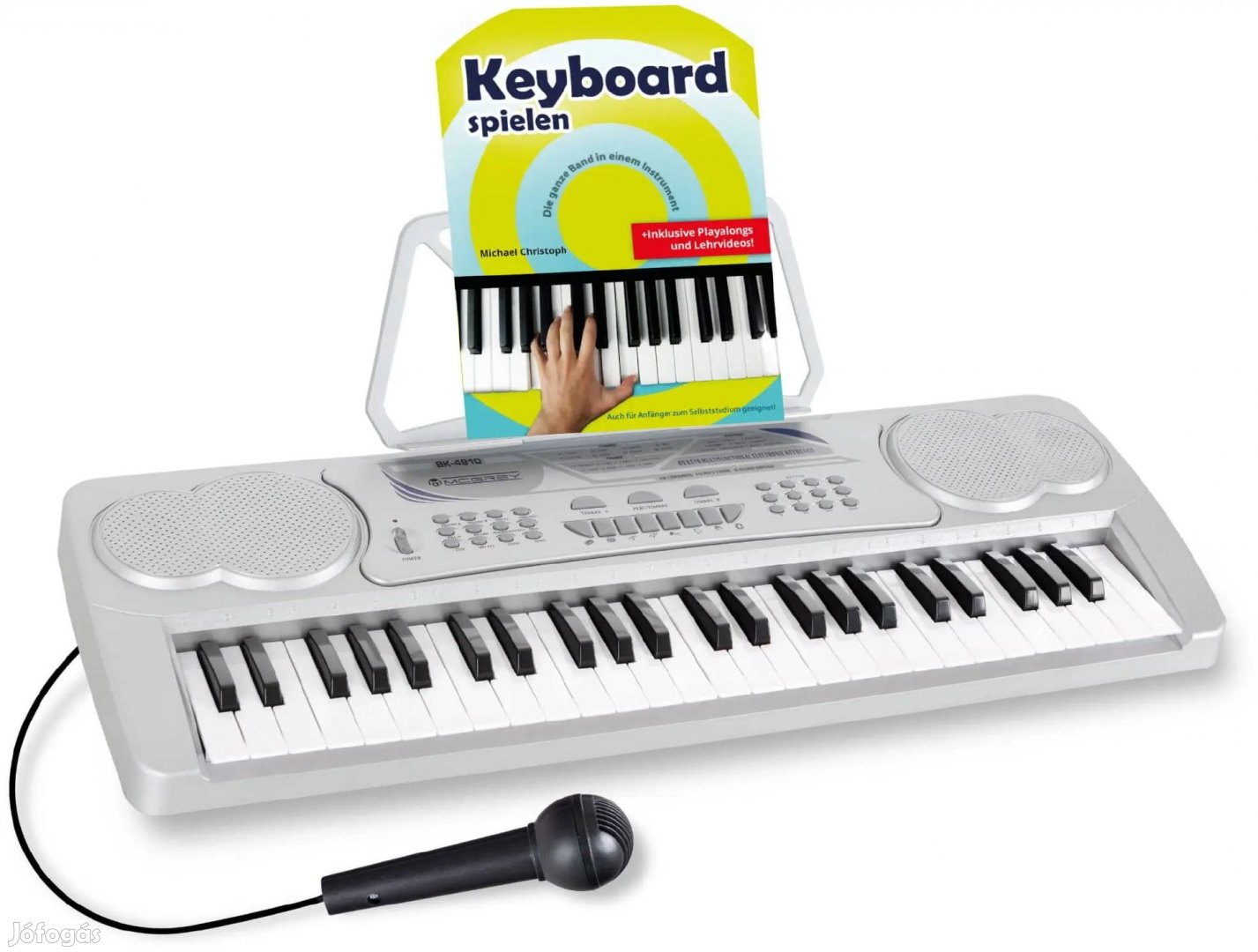 McGrey BK-4910SR Kezdő billentyűzet + iskola szett, ezüst, mikrofonnal