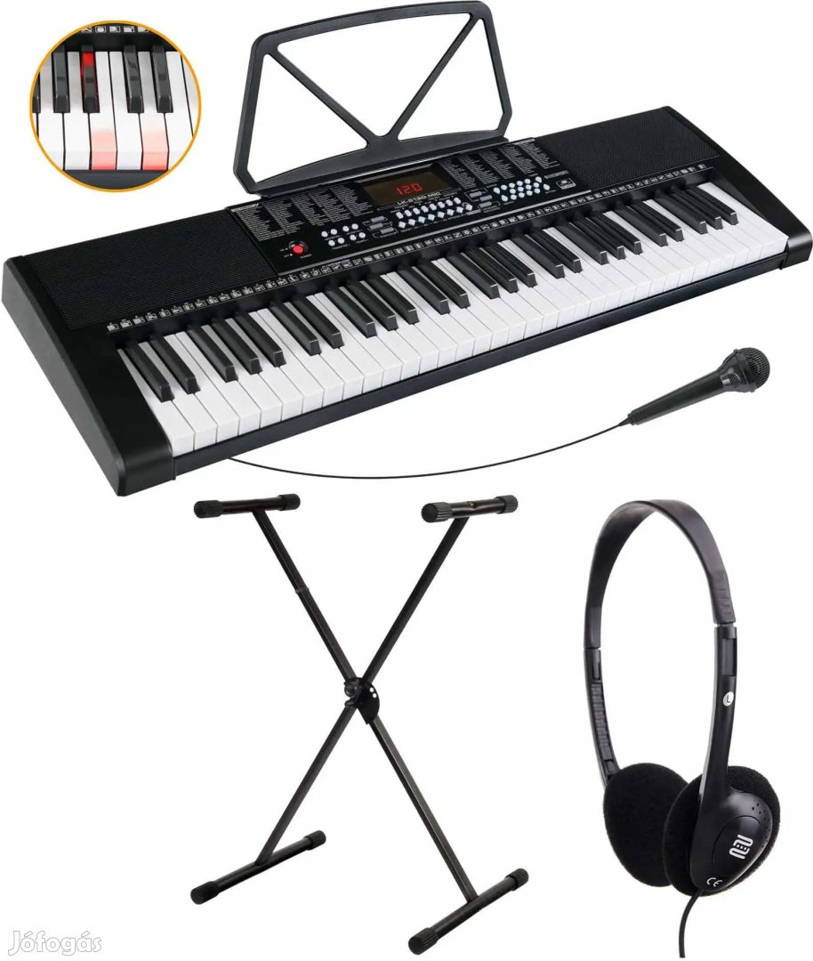 McGrey LK-6120-MIC Világító Billentyűzetes Billentyűs Mikrofonos