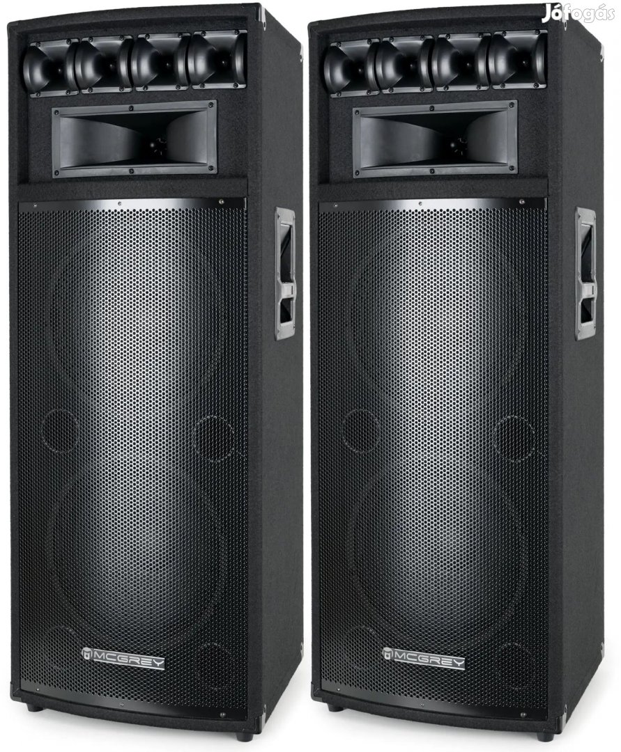 McGrey PowerDJ-212 Passzív Hangfalak, pár 2 x 800W