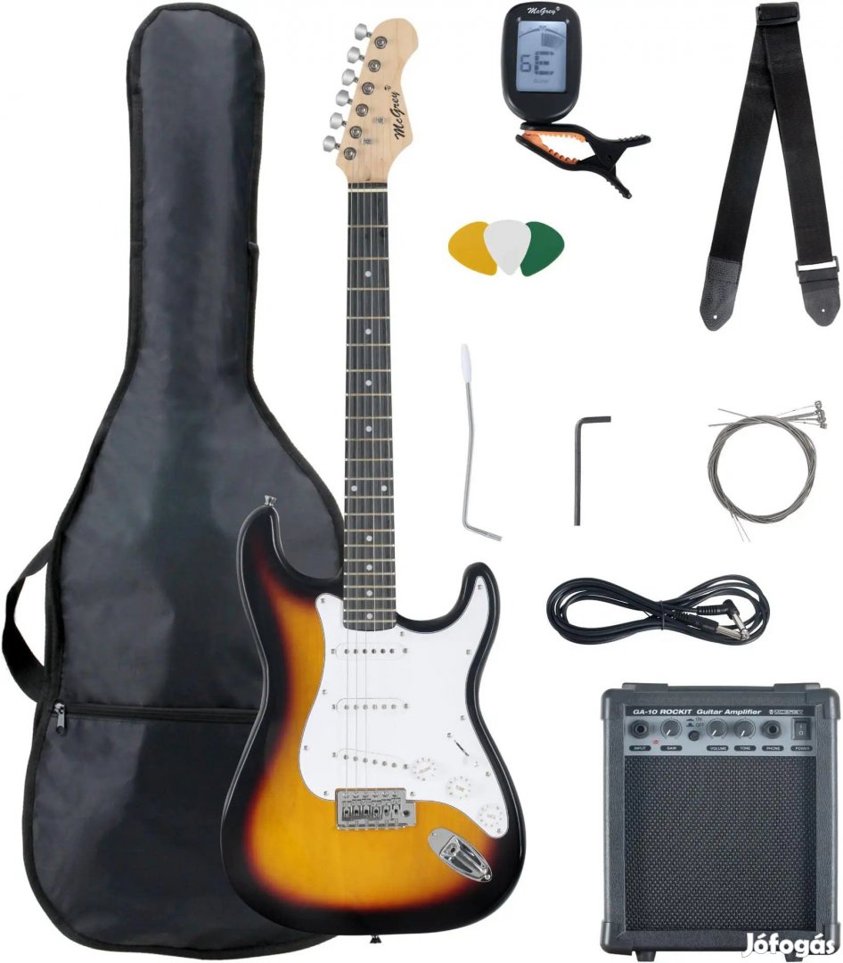 McGrey Rockit Gitár ST-Teljes Készlet Sunburst